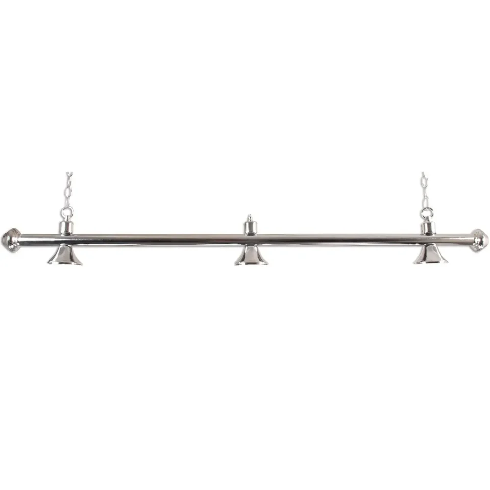 Chrome Pool Lamp Bar Only (No Lamp Shades Included)