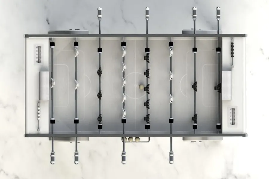 toulet luxury foosball table birds eye view