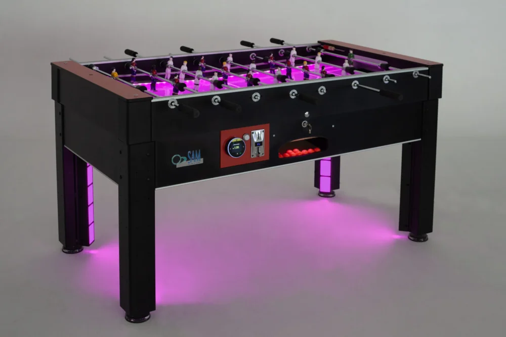 SAM Tecno Flame Illuminated Foosball Table Football Table - Image 10