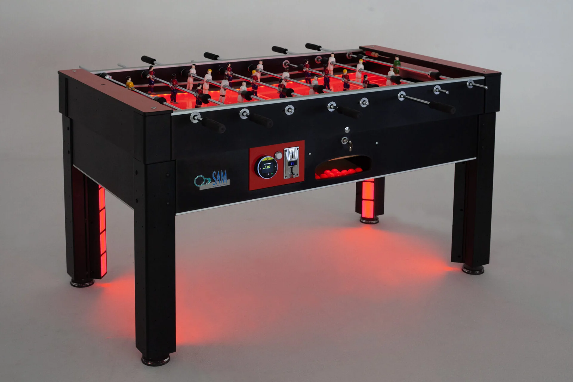 SAM Tecno Flame Illuminated Foosball Table Football Table