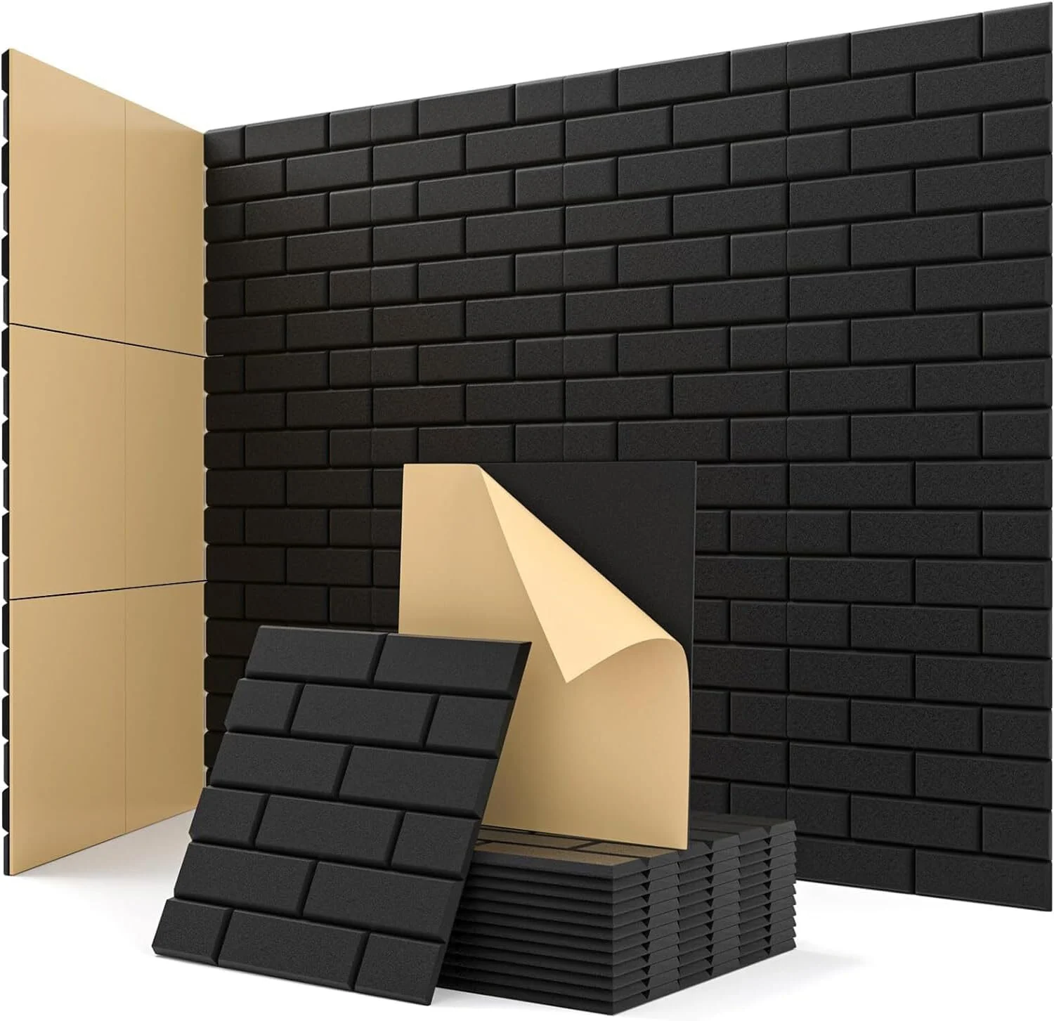 Acoustic panelling soundproofing for wall