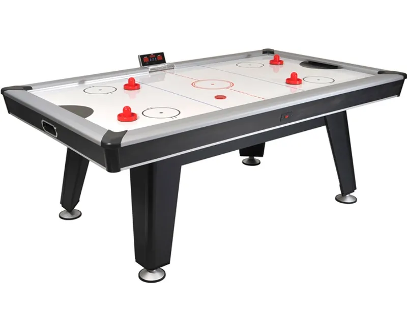 Buffalo Dominator 7ft home air hockey table with electronic pop-up scorer and high-gloss playfield