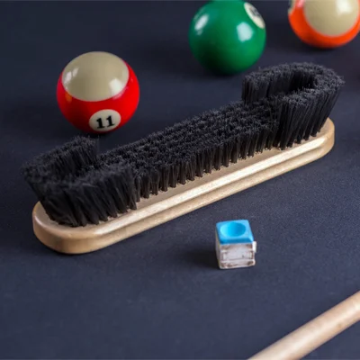 Pool and snooker table care products from SAM Leisure including brushes and cloth cleaner